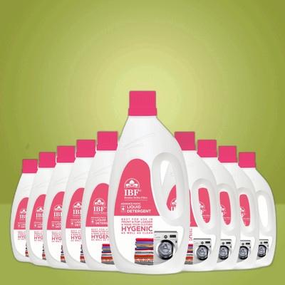IBF [IBF_LIQUID] FRONT LOAD LIQUID (PACK OF 10) Fresh Liquid Detergent Multi-Fragrance Liquid Detergent(10 x 1 L)