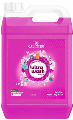 Calintro Ultra Wash Top load & Front Load machine liquid detergent, Rose Liquid Detergent(500 ml)