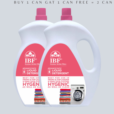 IBF liquid detergent pink for all type of cloth, top and front load machine Multi-Fragrance Liquid Detergent(2 x 5 L)