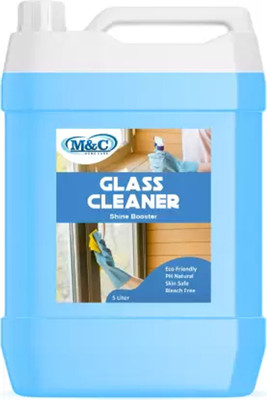 M&C Glass and Surface Cleaner Liquid Refill, Regular 5L(4.5 L)