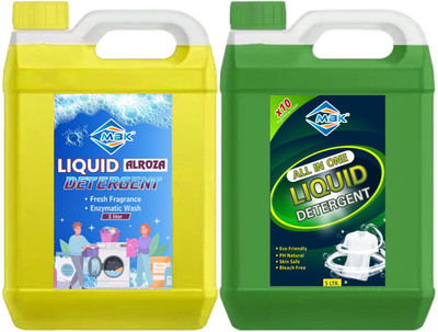 MBK OMBO_YELLOW_GREEN_1 Fresh Liquid Detergent(2 x 5 L)