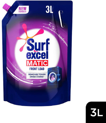Surf excel Matic Front Load Pouch Fresh Liquid Detergent(3 L)