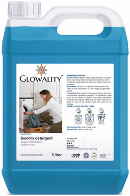 GLOWALITY Front & Top Load Lavender Liquid Detergent Lavender Liquid Detergent(5000 ml)