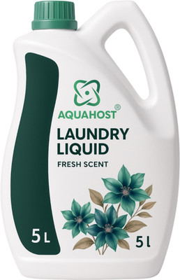 AQUAHOST Aqua Scent Liquid Detergent – Top & Front Load Compatible – 5L Aqua Liquid Detergent(5 L)