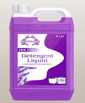 VINITREE 10X MORE POWER DETERGENT LIQUID WITH LAVENDER FREGRANCE Lavender Liquid Detergent(5000 ml)