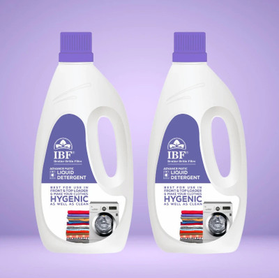 IBF Washing Machine Top Load & Front Load Liquid Multi-Fragrance Liquid Detergent(2 x 1 L)