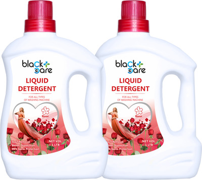 Black Care Matic Fresh Liquid Detergent 2 L | For Top & Front Load Machine | Non-Toxic Rose Liquid Detergent(2 L)