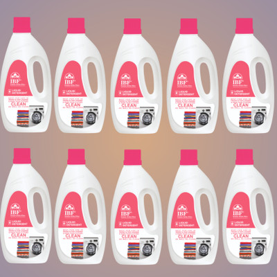 IBF Washing Machine Liquid Top & Front load 10L Multi-Fragrance Liquid Detergent(10 x 1 L)