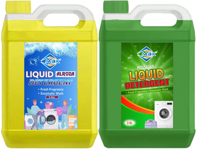 MBK LQ_COMBO_YELLOW_GREEN_2 Fresh Liquid Detergent(2 x 5 L)