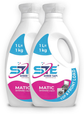 STE SHREE TAPI ENTERPRISE Matic Detergent Liquid & Front Load Top (Matic 2 Liter) Fresh Liquid Detergent(2 x 1 L)