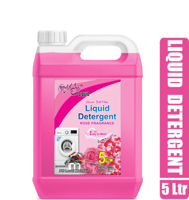mahiliquid WASHING MACHINE TOP LOAD & FRONT LOAD LIQUID DETERGENT HAVY QUALUTY Rose Liquid Detergent(5 L)