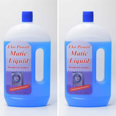 Eko Power Matic Liquid Detergent Top & Front Load Washing machine liquid detergent Fresh Liquid Detergent(2 x 1 kg)