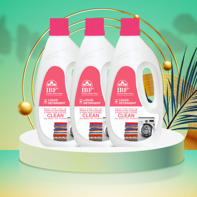 IBF Washing Machine Liquid Detergent Value Pack Multi-Fragrance Liquid Detergent(3 x 1 kg)
