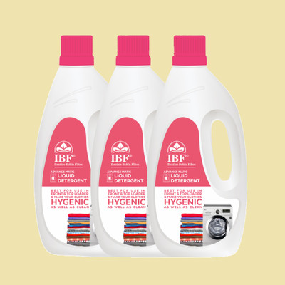 IBF Washing Machine Liquid & Multi-Fragrance Liquid Detergent(3 x 1 L)