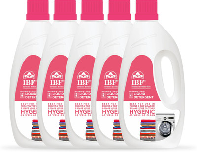 IBF Washing Machine Liquid Detergent Value Pack (Pack of 5) Multi-Fragrance Liquid Detergent(5 x 1 L)