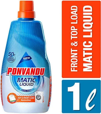 Ponvandu Liquid Detergent For Top Load And Front Load 1Ltr get 1/2Ltr free Fresh Liquid Detergent(1 L)