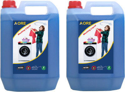 AORE Liquid Detergent For All Type cloth Washing Liquid Detergent Multi-Fragrance Liquid Detergent(2 x 5000 ml)