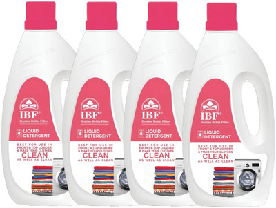 IBF Universal Liquid Detergent – Front & Top Load Compatible Multi-Fragrance Liquid Detergent(4 x 1 L)