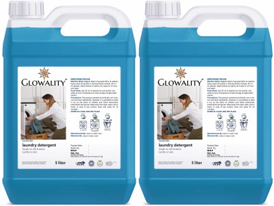 GLOWALITY DREAMS FRONT LOAD WASHING MACHINE FRESH BLUE LIQUID DETERGENT COMBO Classic Liquid Detergent(2 x 5000 ml)