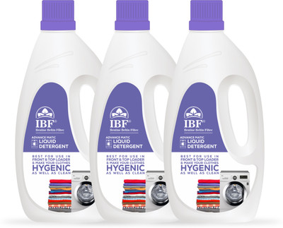 IBF Washing Machine Liquid Detergent – For Top & Front Load Multi-Fragrance Liquid Detergent(3 x 1 L)