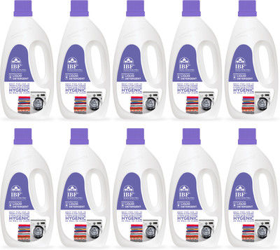 IBF Washing Machine Liquid Detergent Value Pack (Pack of 10) Multi-Fragrance Liquid Detergent(10 x 1 L)