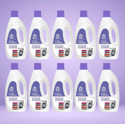 IBF Washing Machine Top Load & Front Load Liquid - Multi-Fragrance Liquid Detergent(10 x 1 L)