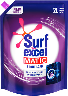 Surf excel Matic Liquid Detergent Front Load Pouch Liquid Detergent(2 L)