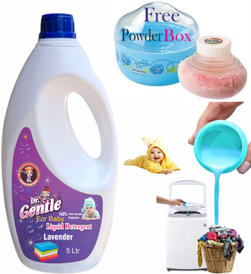 Dr.GENTLE suitable for top&front load liquiddetergent for Machine For Baby Cloths Lavender Liquid Detergent(5 L)