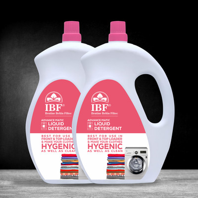 IBF Washing Machine Top&Font Load Liquid Detergent (10 L) Multi-Fragrance Liquid Detergent(2 x 5 L)