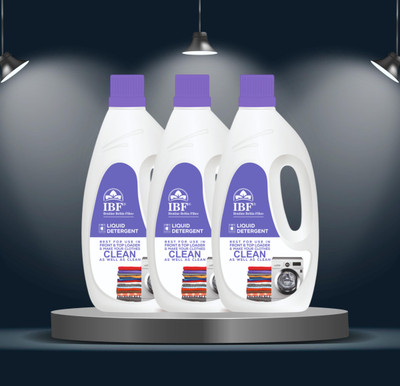 IBF Washing Machine advance Top Load & Front Load pack of Multi-Fragrance Liquid Detergent(3 x 1 L)