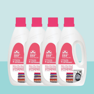 IBF Washing Machine Multi-Fragrance Liquid Detergent(4 x 1 L)