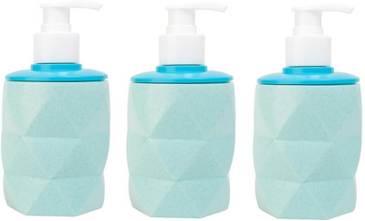 AKR Hand Soap Dispenser and Liquid Dish Soap Dispenser with Pump 400 ml Liquid, Soap, Shampoo, Sanitizer Stand, Conditioner Dispenser(Blue)