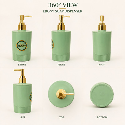 MKJ Plastic Soap Dispenser | Refillable Liquid Hand Wash Pump Bottle | 401 ml Foam, Liquid, Soap Dispenser(Green)