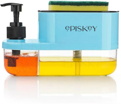 Episkey Dispenser for Kitchen Sink Countertop Kitchen Bathroom (Blue_BOT) 300 ml Foam, Gel, Liquid, Shampoo, Soap Dispenser(Blue)