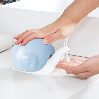 SHIVTRADRE Snail-Shape Liquid Soap Dispenser Portabl Hand Wash Pump 120 ml Lotion Dispenser(Multicolor)