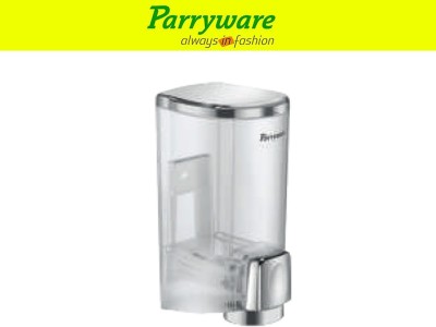 Parryware Wall Mount Transparent Liquid Soap Shampoo Dispenser for Bathroom 300 ml Soap Dispenser(Silver)