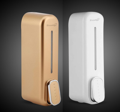 Prestige Heavy Duty Liquid Dispenser 350 ML Soap Dispenser Dolphin Rose Gold and White 350 ml Shampoo, Conditioner, Liquid, Gel Dispenser