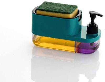 MODEK 3 in 1 Soap Dispenser for Bathroom Accessories Dishwasher 200 ml Soap Dispenser(Multicolor)
