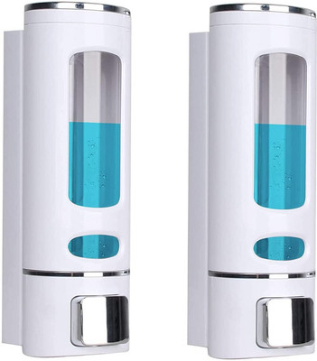 Ankev White Capsule Dispenser (Pack of 2) 400 ml Liquid Dispenser(White)