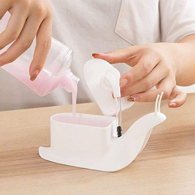 K.B.SALES Snail-Shape Liquid Soap Dispenser-120ml Portable Snail Shape 120 ml Liquid Dispenser(Brown)