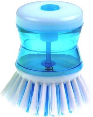 JKB TRADERS Liqiud Dispenser Brush for kitchen/washbasin/ sink Plastic Brush 50 ml Liquid Dispenser(Multicolor)