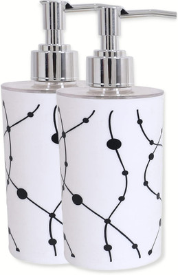 Chesta Soap Dispenser Bottle Set with Pump for Handwasher in Bathroom 2pcs 250 ml Gel Dispenser(White)