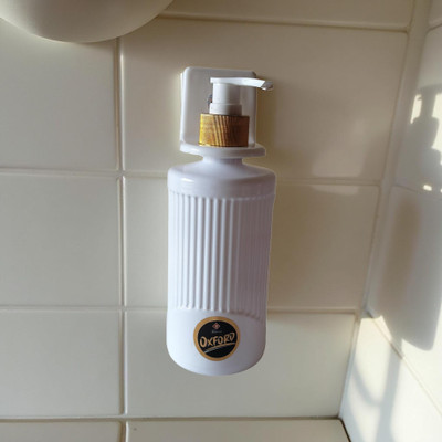 PRILS Soap dispenser - Stylish Wall Mounted Self Adhesive Soap Dispenser, Set of 1 , 300 ml Conditioner, Foam, Liquid, Gel, Shampoo, Soap Dispenser(White)