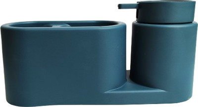 Senso Multipurpose holder with soap dispenser 250 ml Liquid, Gel, Sanitizer Stand, Soap, Lotion Dispenser(Green)