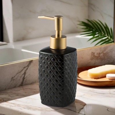 The Better Home Soap Dispenser For Bathroom 310 ml Soap Dispenser(Black)