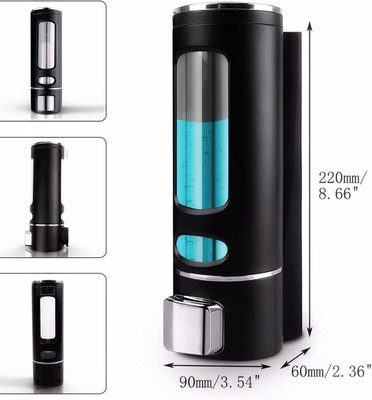 Aster Multi use-Premium Dispenser for Home, Office, Bathroom & Kitchen Sink 200 ml Liquid, Gel, Lotion, Foam, Conditioner, Soap, Shampoo, Sanitizer Stand Dispenser(Black)