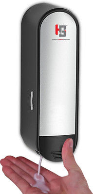 HS WORLD Sleek Modern Soap Dispenser Single 350 ml Soap Dispenser(Black)