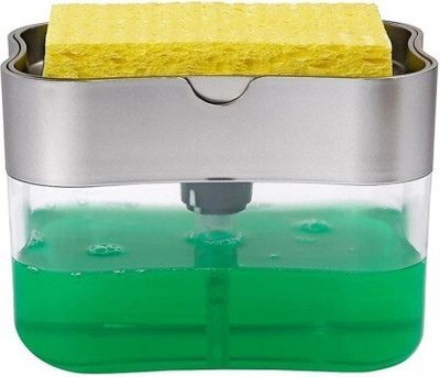 JKB TRADERS 2 IN 1 LIQUID SOAP DISPENSER Plastic Bathroom Set 400 ml Liquid Dispenser(Multicolor)