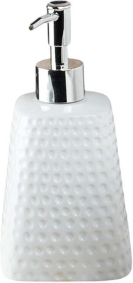 Kookee Ceramic Soap Dispensers, 1 piece (8157-SD) 250 ml Lotion, Shampoo, Soap, Foam Dispenser(White)