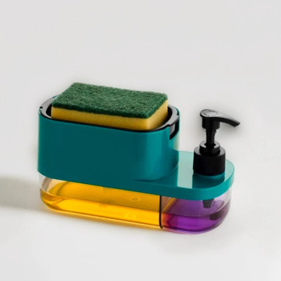 Vinayak 3-in-1 Soap Pump Dispenser for Kitchen and Bathroom, Dish Soap Liquid Dispenser 400 ml Soap, Liquid, Gel Dispenser(Multicolor)